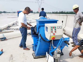 多功能混凝土路面抛丸机 水平移动式路面清理机 甲板除锈抛丸机