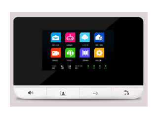 保山黑白楼宇可视室内双向呼叫对讲