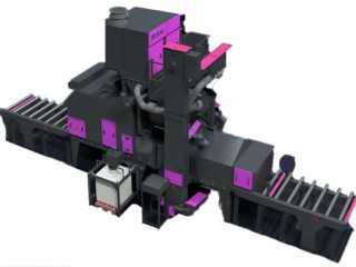 辊道连续通过式抛丸清理机